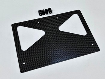 CARBON FIBER UPPER REAR WINDOW PANEL FOR TEAM LOSI 5IVE-T (11144)